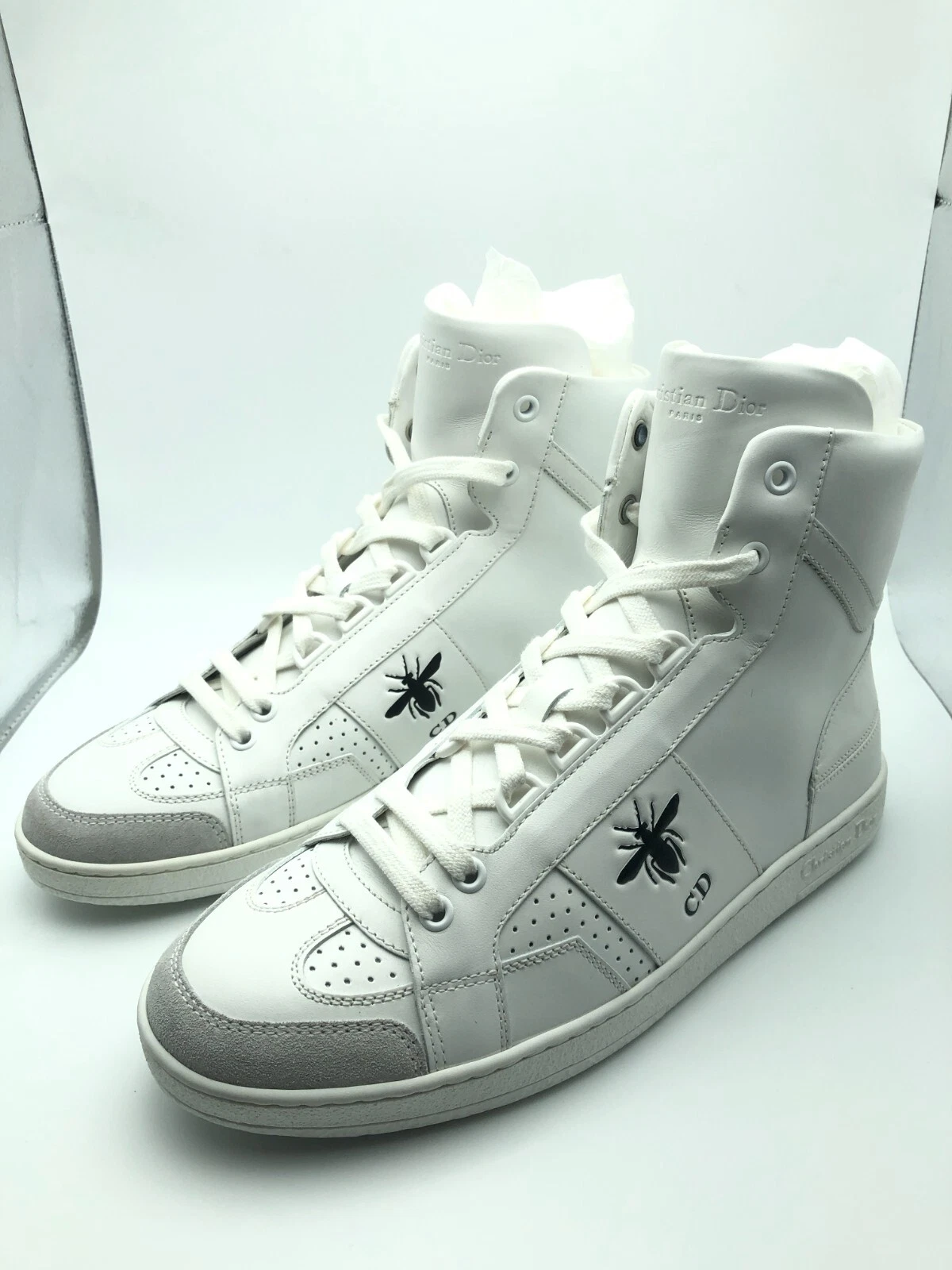 Baskets/baskets en cuir Christian Dior D Bee hauts (taille : 37)
