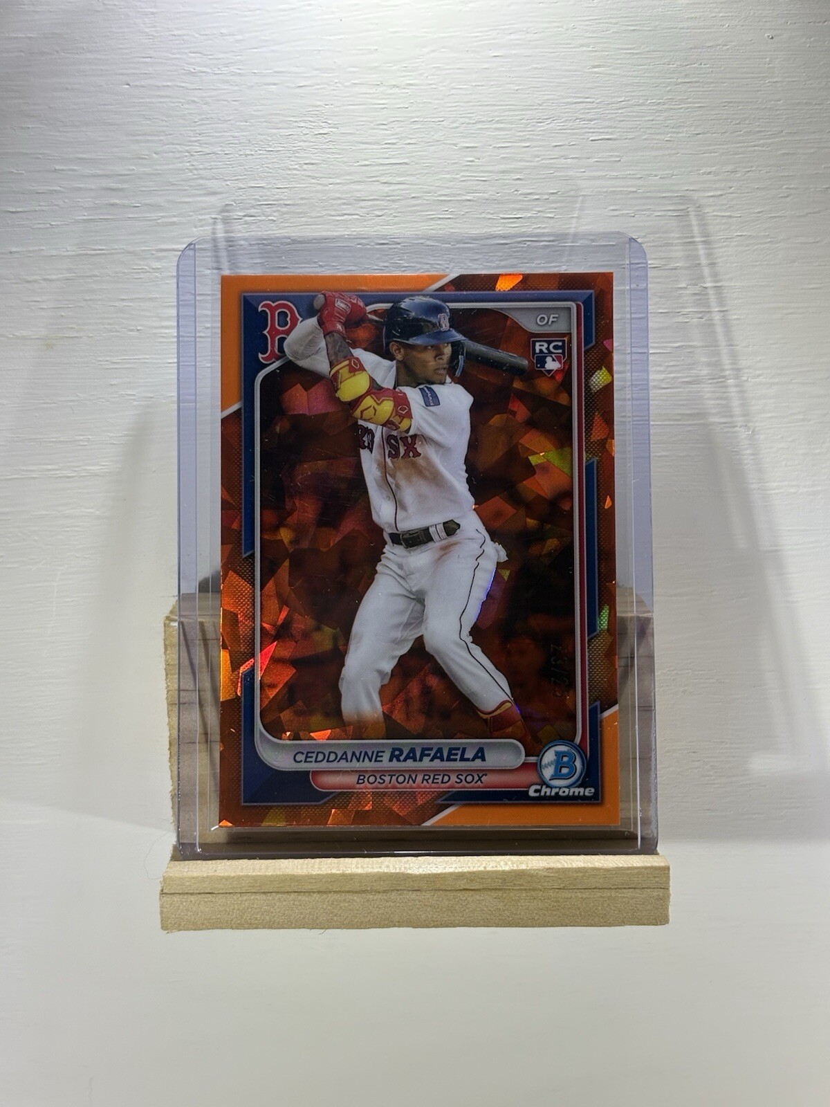 2024 Bowman Chrome Sapphire  - #5 Ceddanne Rafaela Orange Parallel /25 (RC)