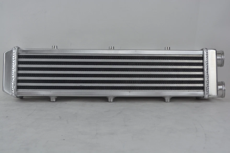 2" I/O One Side Turbo Front Mount Intercooler 25X6.8X3.7 inch FMIC Alu Universal - Image 3 of 4
