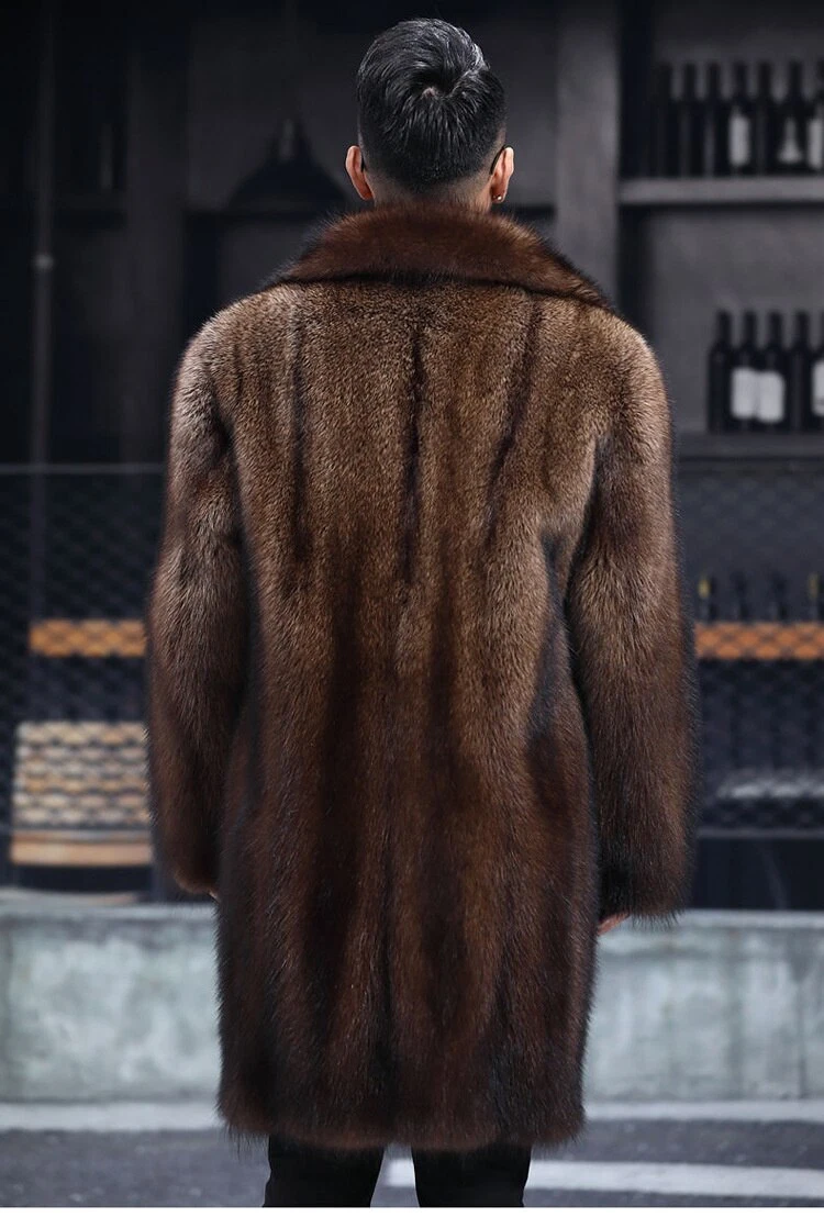 Mens sable shop fur coat