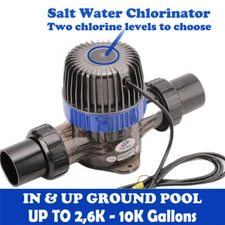 Complete Salt Water Pool Chlorine Generator System for 10,600 Gallons Pools