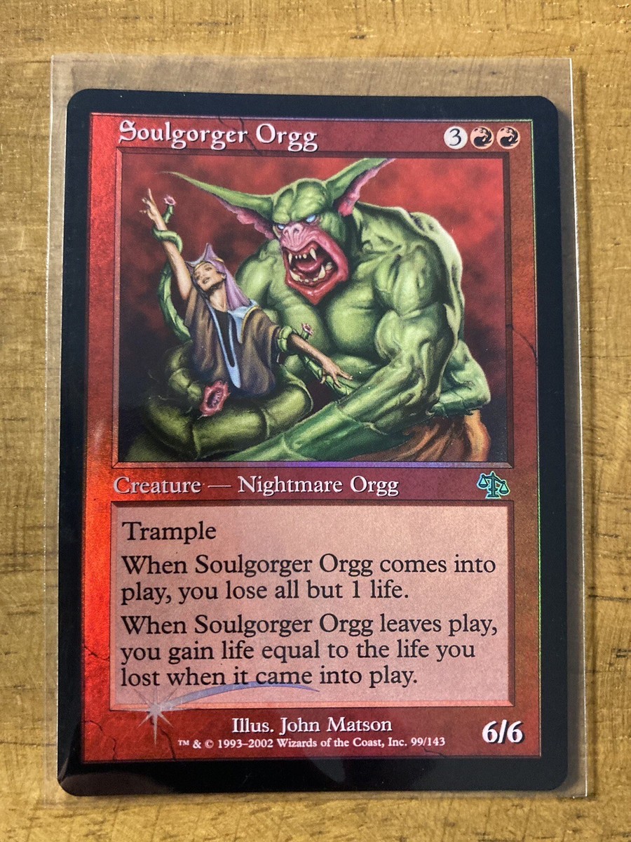 MTG✨SOULGORGER ORGG FOIL✨Judgment MINT 2002 UNCOMMON