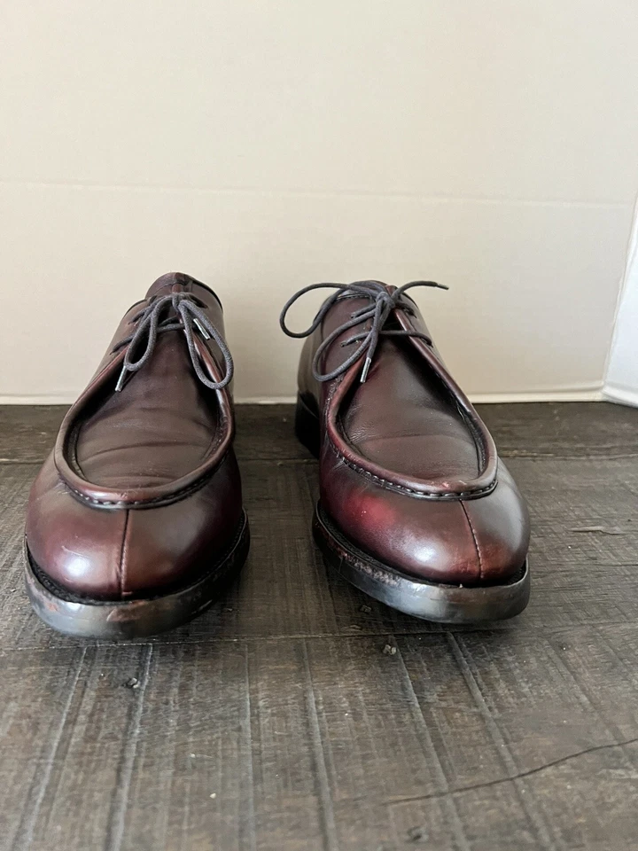 Zapatos de Vestir Prada Pasarela Talla US 8 Cuero Borgoña Foto 4 de 4