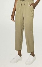 NWT MONDETTA 1679389 SOLID BEIGE HIGH-RISE TEXTURED ANKLE PANTS SZ XXL E800