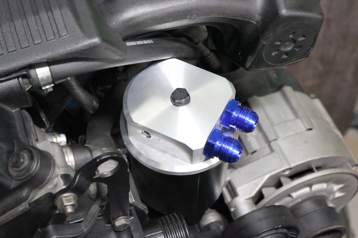 BMW M50 M52 EXTERNAL OIL COOLER ADAPTER CAP - AN10 + 1/8 