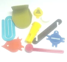 Vintage Assorted Kitchen Gadgets plus Advertising Goodyear / Insurance Lot of 9