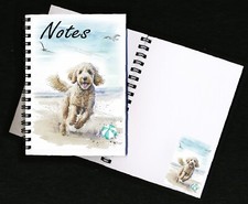 Labradoodle Cream Dog Notebook/Notepad + small image on each page by Starprint