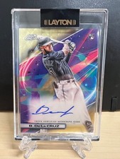 Marketplace image: 2022 Topps Cosmic Chrome Bryan De La Cruz Rookie Auto SuperFractor 1/1 CCA-BDL