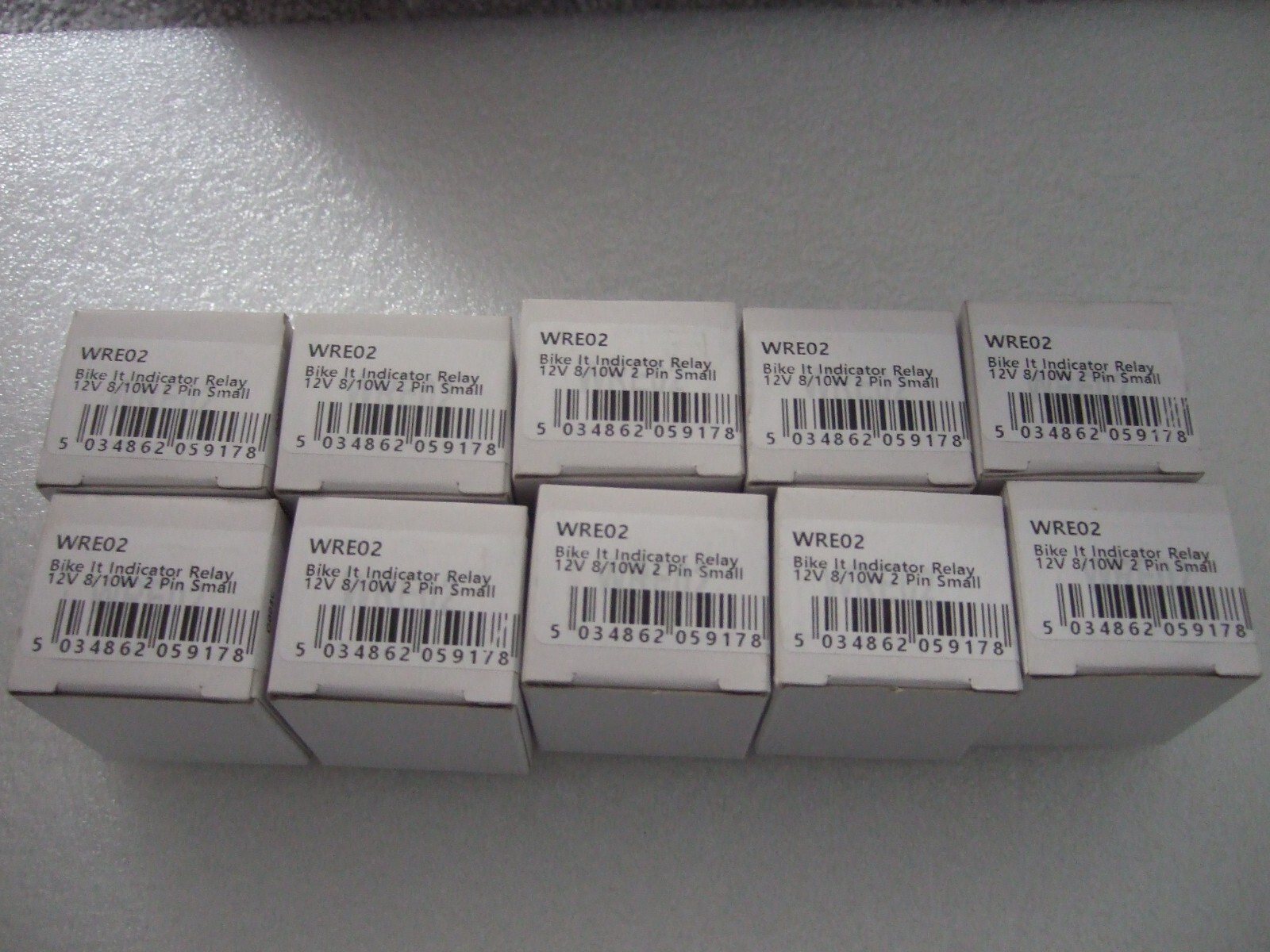 10x Bike-It Motorcycle Indicator Flasher Relay 12V 2 Pin 12V 8/10 Watt