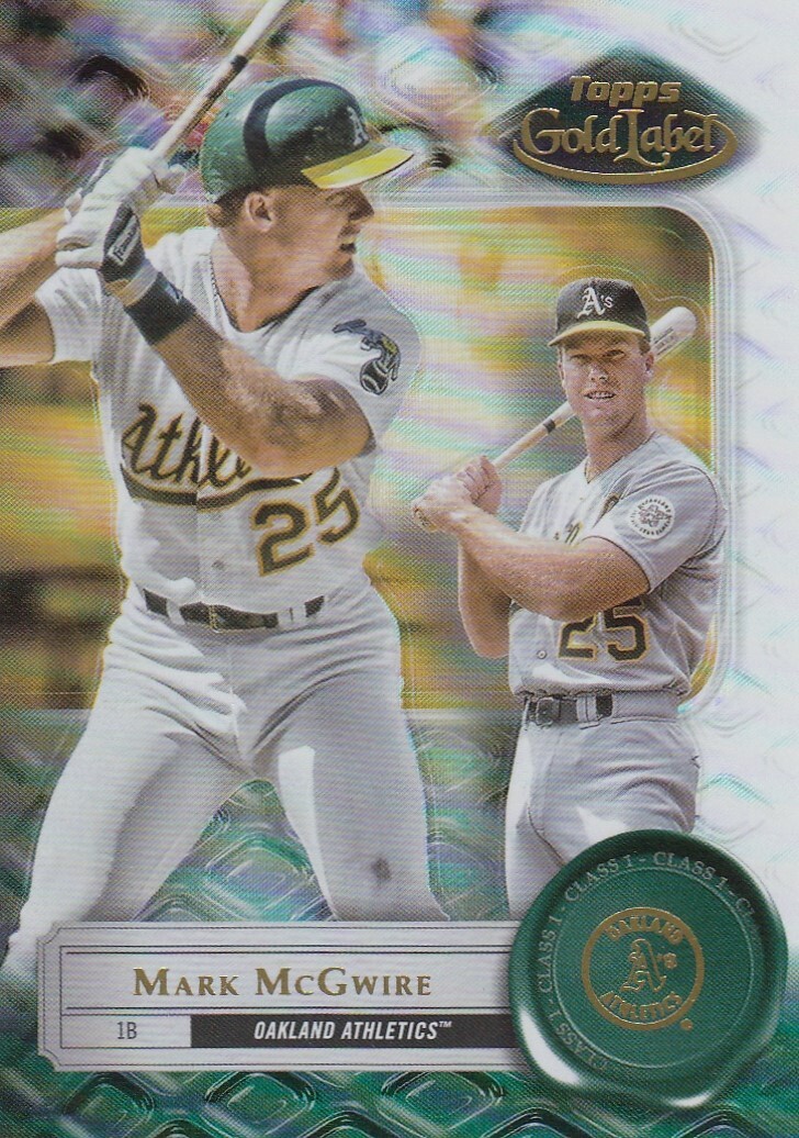 MARK MCGWIRE TOPPS GOLD LABEL CLASS 1 BASE OAKLAND A'S ATHLETICS #46 2022 22