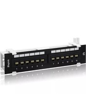 Rapink Patch Panel 12 Port Cat6 10G Support
