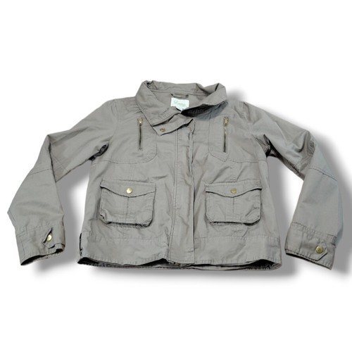 Latte by Coffeeshop Jacket Size Small Latte By Coffee Shop Utility Jacket Beige