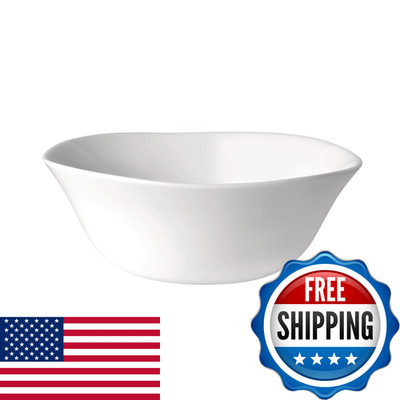 Bormioli Rocco Parma 5.5 Small Bowls Opal Glass Dinnerware White Set Of 6
