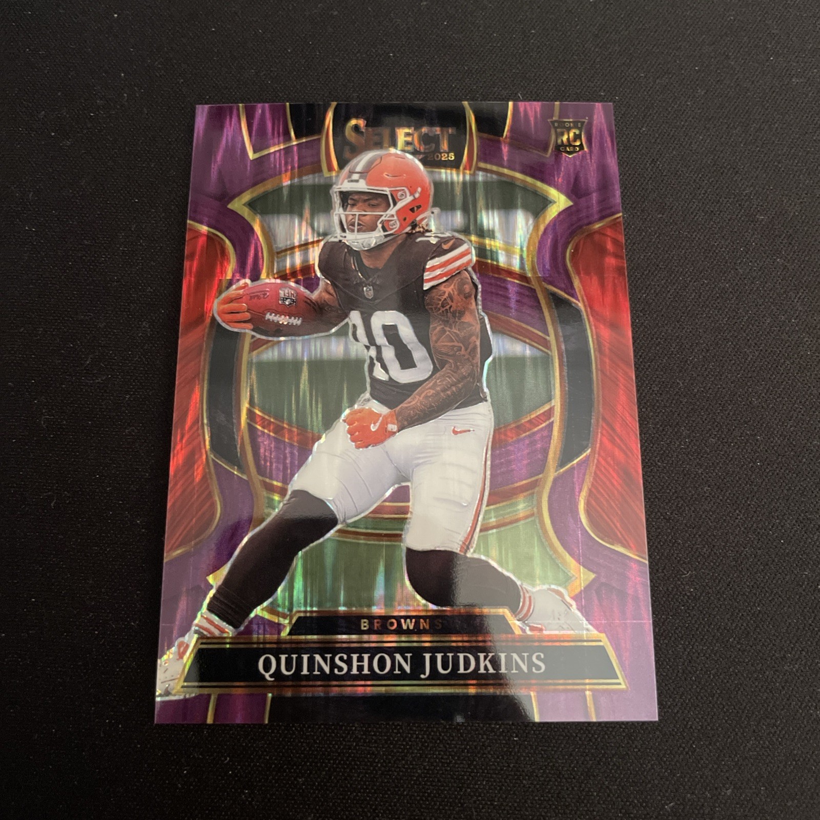 2025 Panini Select - Concourse Quinshon Judkins #55 Purple Shock Prizm /699 (RC)
