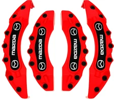 4 x Brake Caliper Covers KIT Tuning Brake SET Red Style Front Rear Sport New25