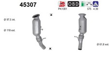 AS Katalysator 45307 für BMW X1 E84 X3 F25 X4 F26 sDrive xDrive