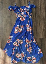 Women's Floral Maxi Dress Medium, Lightweight, Partially Lined
