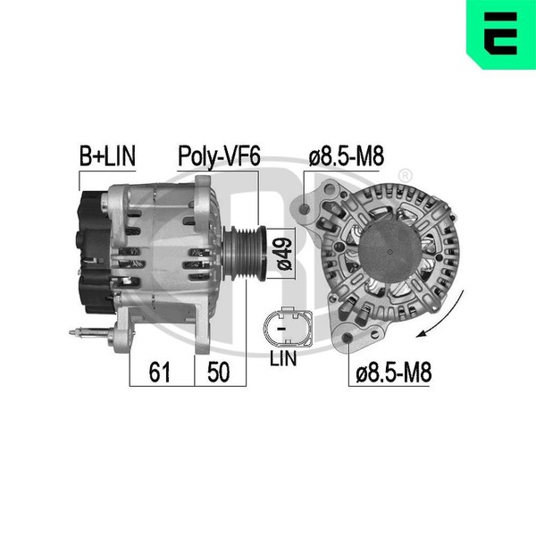 ERA Generator 209536A FüR Audi Seat Skoda VW-image