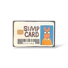 Simp Card Holographic Credit Card Sticker Debit Card Skin Cover