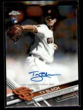 2017 Topps Chrome TY BLACH Rookie On-Card Auto #RA-TBL Giants. rookie card picture