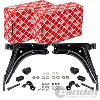 2X febi bilstein Querlenker Vorne Beidseitig Passend FÜR VW Caddy Golf Jetta