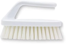 Scrub Brush with Iron Shaped Handle and Stiff Bristles, Heavy Duty Scrubber B...