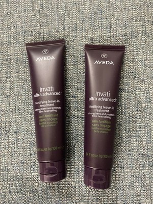 2 Aveda  invati ultra advanced fortifying leave in treatment 3.4oz !