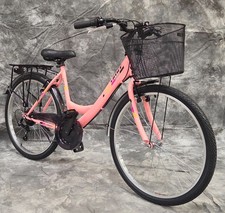 26 ZOLL DAMEN CITYRAD 21-GANG SHIMANO SCHALTUNG & LICHT & KORB NEU 2608 ROSA