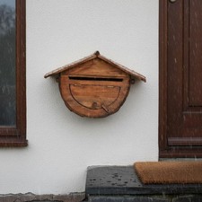 Wandbriefkasten aus Holz Wetterfest Holzbriefkasten Wetterbest&auml;ndig
