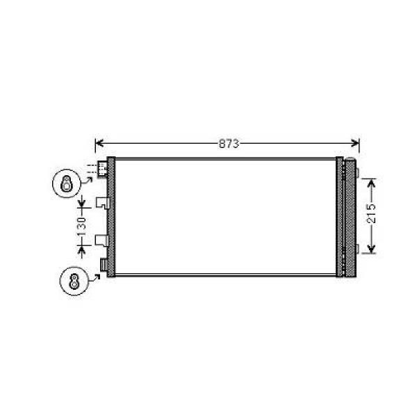 Diederichs DCC1772 Kondensator, Klimaanlage FüR Opel Movano B Bus (X62)-image