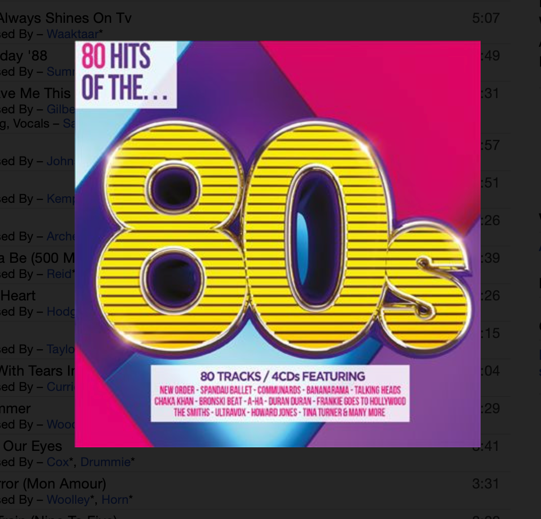80 Hits of the... 80s [New & Sealed] CD