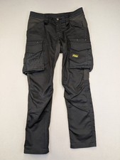Snickers Work Trousers 6703 Mens W28 Black Holster Pocket Workwear Pants
