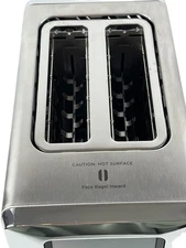 Revolution InstaGLO R180S 2-Slice Smart Touchscreen Toaster Silver Works Great