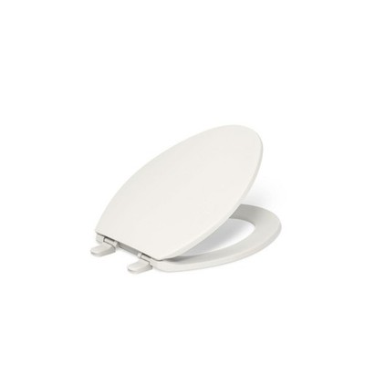 KOHLER 20110-96 Brevia, Slow Close Toilet Seat, Elongated Elongated, Biscuit 