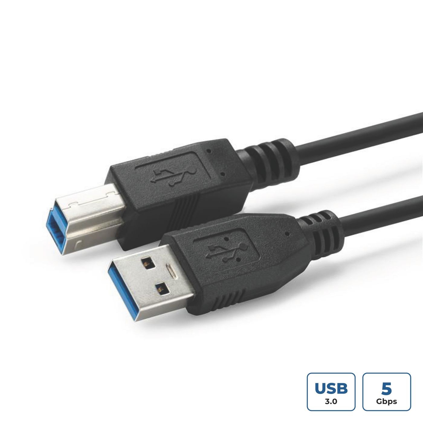 MicroConnect USB3.0AB5B USB Cable 5m USB 3.2 Gen 1 USB A to USB B Black