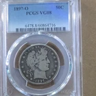 1897-O Barber Half Dollar PCGS VG08 Silver 50C New Orleans Certified