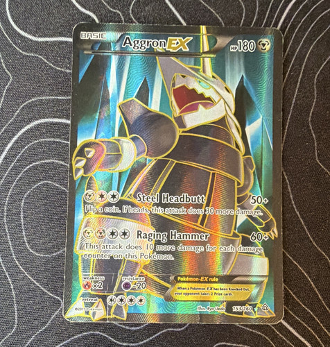 Pokémon Aggron EX 153/160 XY Primal Clash Full Art Holo Ultra Rare *CONDITION*
