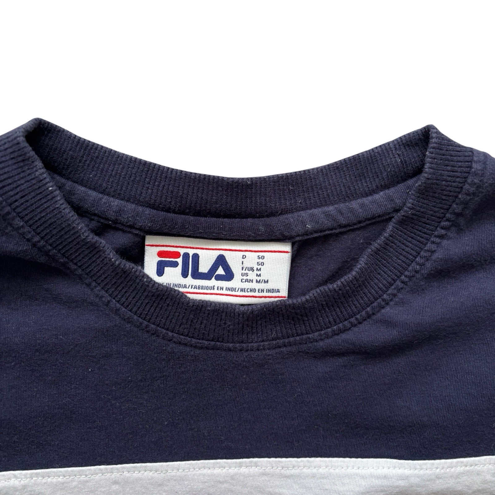 Vintage 90s Fila T-Shirt Retro Casuals Terraces Medium 38" image 2