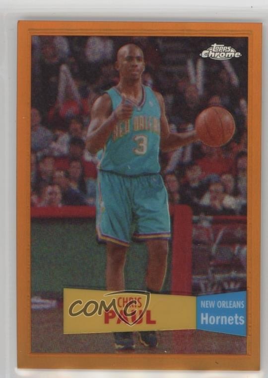 2007 Topps Chrome 1957-58 Variations Orange Refractor 16/199 Chris Paul #40 r9m