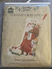 Christmas DMC Something Special Antique Santa Stocking Counted Cross Stitch Kit 