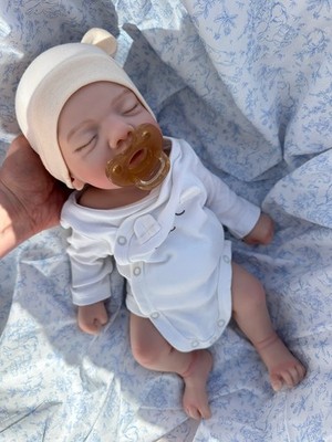  Reborn Puppe - Weighted Newborn - Floppy - offener Mund - Junge - Silikon