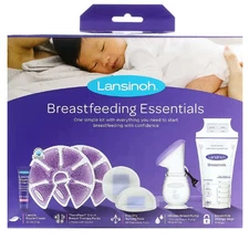 Lansinoh Breastfeeding Essentials Kit Pump Nipple Cream Pads - NEW! - Exp 12/26