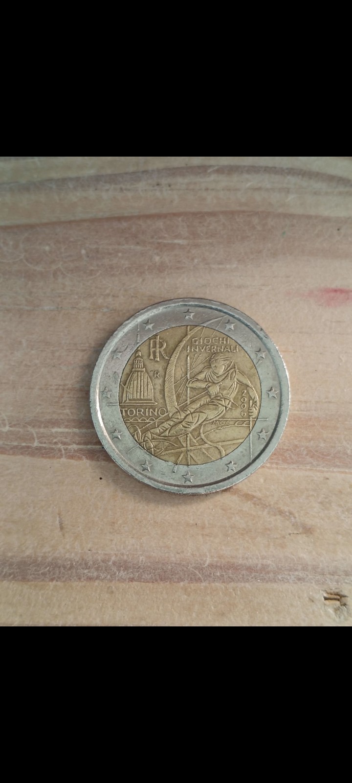 Pièce de 2 euros Jeux Olympiques de Turin 2006 - RARE