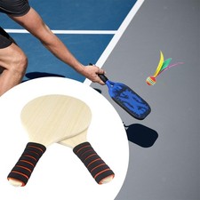 2x Badminton Wooden Paddles Rackets Sturdy for 3 Years Old