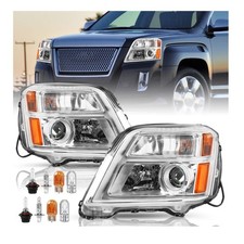 2010-2015 Terrain Headlight Assembly Halogen OE Style Pair Set Bulbs Included