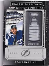 2022-23 Black Diamond Cup Winners Patches Brayden Point Tampa Bay Lightning