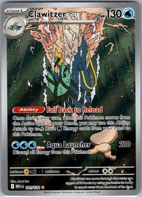 Clawitzer - 141/132 Illustration Rare ME01: Mega Evolution NM