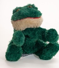 Russ Berrie Friggles Fropples Frog Plush 5" Inches Green Beanie Stuffed Animal