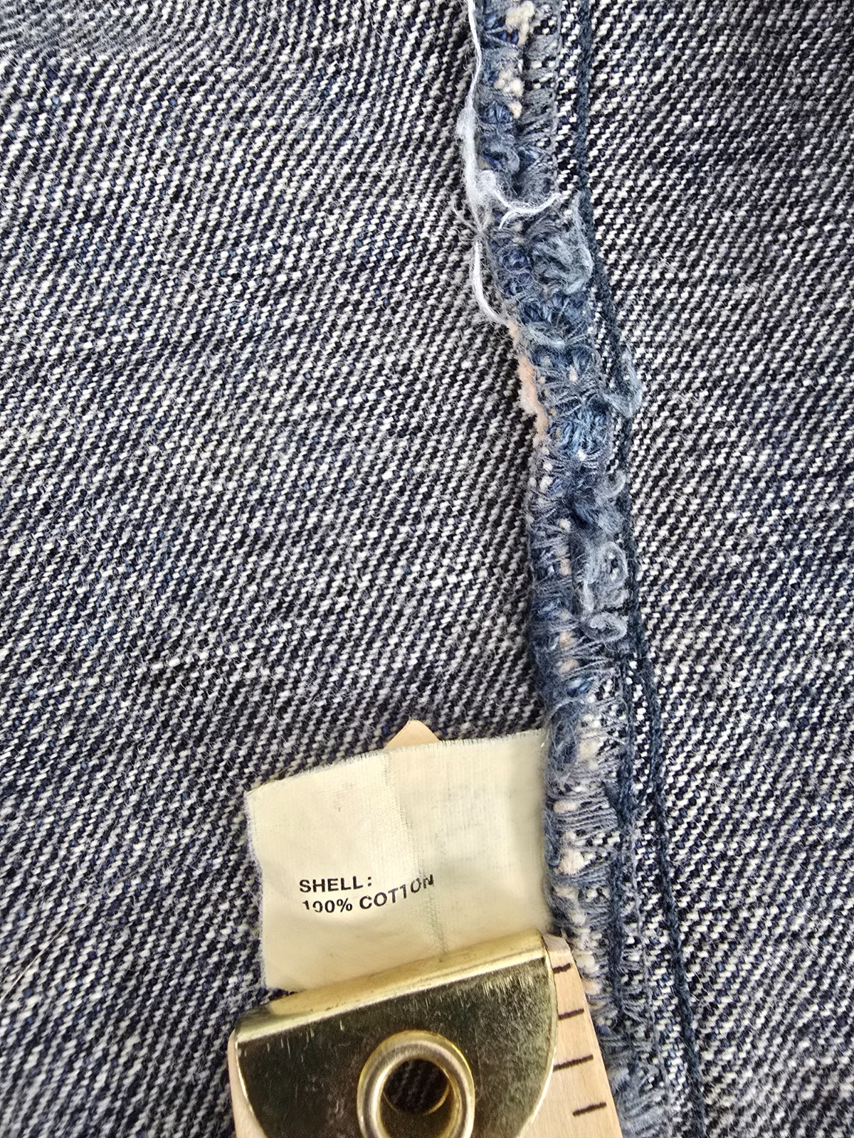 Gap Basic Jacket Womens Medium Blue Denim Button … - image 11