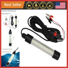 Green LED Fishing Light 15W 12V, IP68 Waterproof, Underwater Bait Attractor